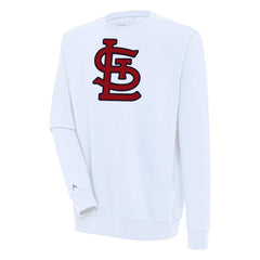 St. Louis Cardinals Antigua Victory Pullover Sweatshirt - White