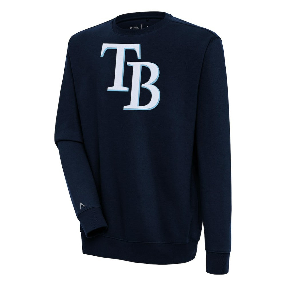 Tampa Bay Rays Antigua Victory Pullover Sweatshirt - Navy