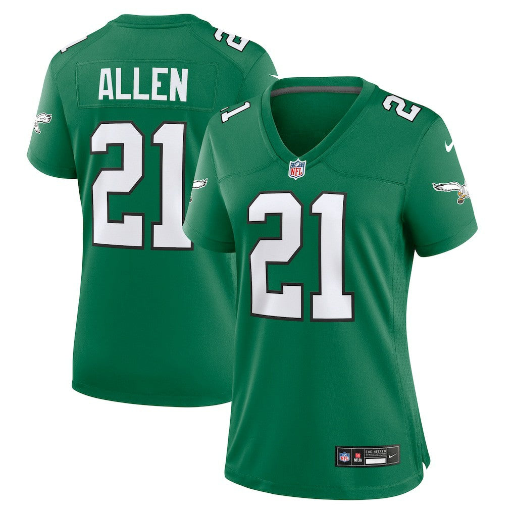 NFL Philadelphia Eagles Eric Allen  Women's Alternate Game Jersey