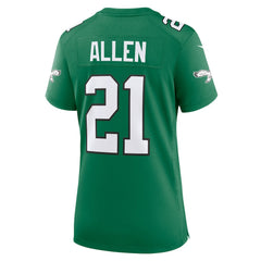 NFL Philadelphia Eagles Eric Allen  Women's Alternate Game Jersey