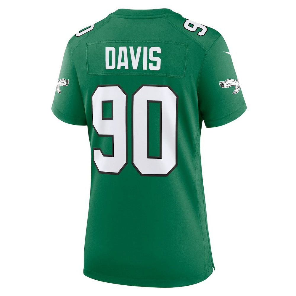 NFL Philadelphia Eagles Jordan Davis  Women's Alternate Game Jersey