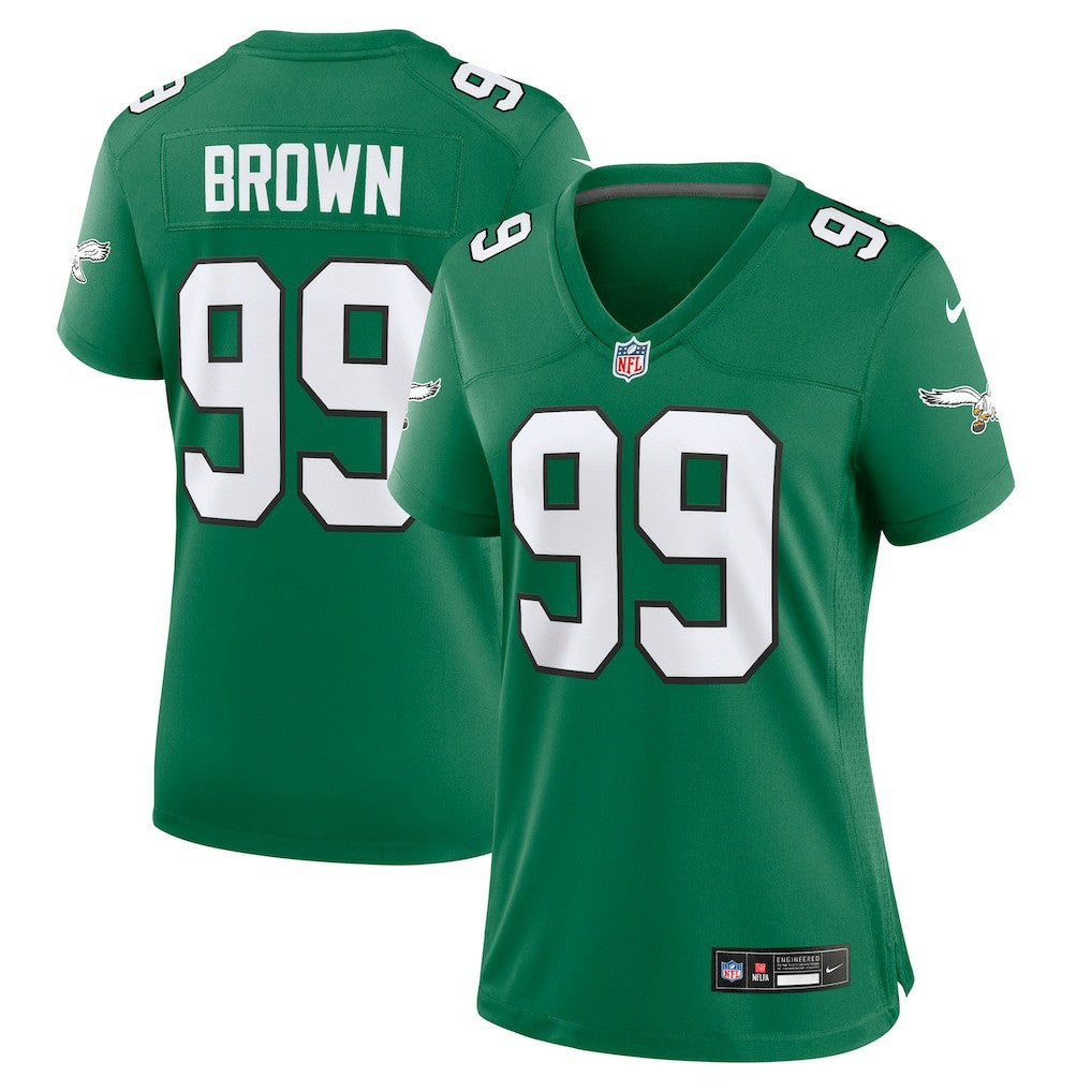 NFL Philadelphia Eagles Jerome Brown  Women's Alternate Game Jersey