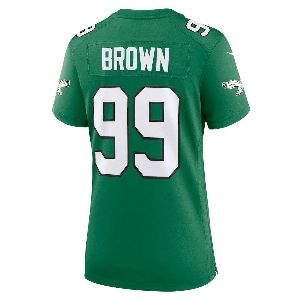 NFL Philadelphia Eagles Jerome Brown  Women's Alternate Game Jersey