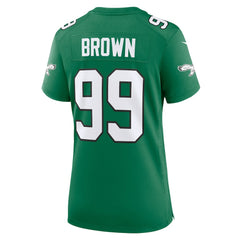 NFL Philadelphia Eagles Jerome Brown  Women's Alternate Game Jersey