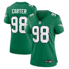 NFL Philadelphia Eagles Jalen Carter  Women's Alternate Game Jersey
