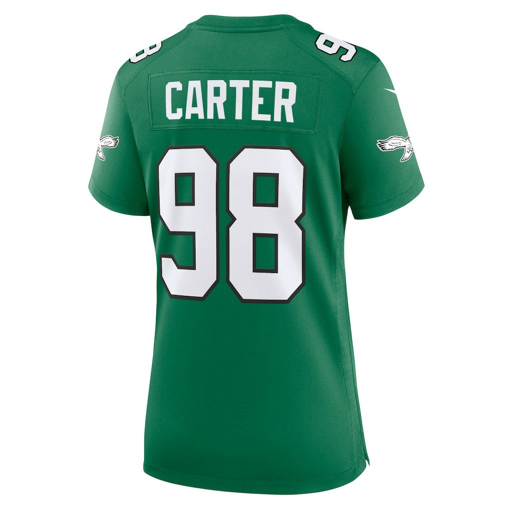NFL Philadelphia Eagles Jalen Carter  Women's Alternate Game Jersey