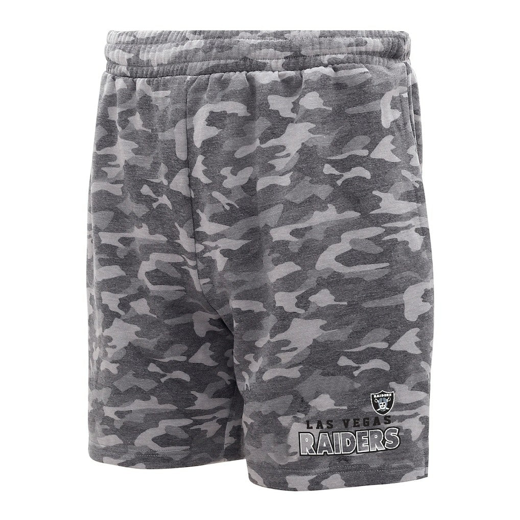 NFL Las Vegas Raiders Concepts Sport Biscayne Camo Shorts