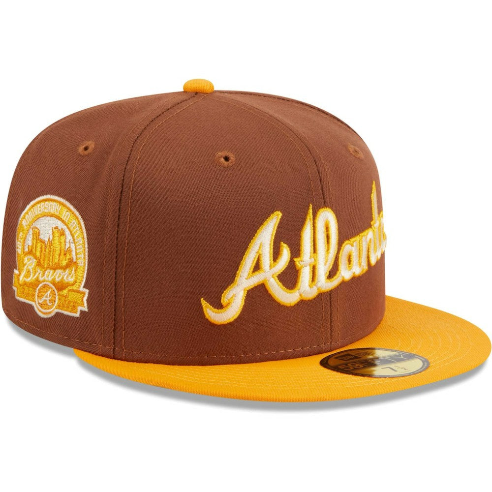 Atlanta Braves Tiramisu  59FIFTY Fitted Hat - Brown | New Era
