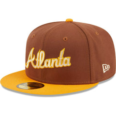 Atlanta Braves Tiramisu  59FIFTY Fitted Hat - Brown | New Era