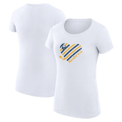 Buffalo Sabres G-III 4Her by Carl Banks Women's Super-Slim Fit Lightweight Heart T-Shirt