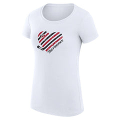Carolina Hurricanes G-III 4Her by Carl Banks Women's Super-Slim Fit Lightweight Heart T-Shirt