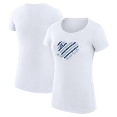 Toronto Maple Leafs G-III 4Her by Carl Banks Women's Super-Slim Fit Lightweight Heart T-Shirt