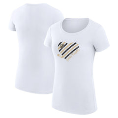 Vegas Golden Knights G-III 4Her by Carl Banks Women's Super-Slim Fit Lightweight Heart T-Shirt