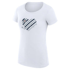 Winnipeg Jets G-III 4Her by Carl Banks Women's Super-Slim Fit Lightweight Heart T-Shirt