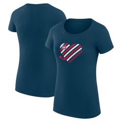 Montreal Canadiens G-III 4Her by Carl Banks Women's Super-Slim Fit Lightweight Heart T-Shirt