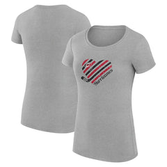 Carolina Hurricanes G-III 4Her by Carl Banks Women's Super-Slim Fit Lightweight Heart T-Shirt