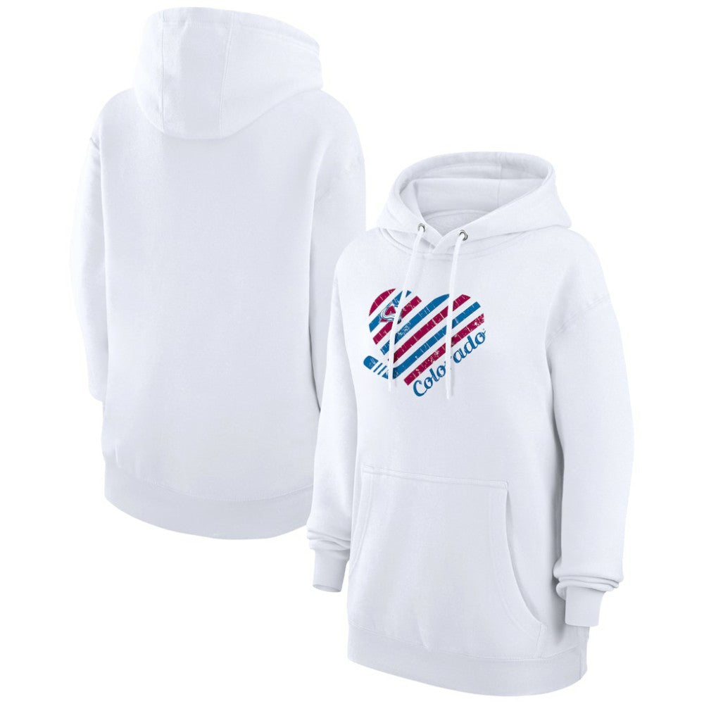 Colorado Avalanche G-III 4Her by Carl Banks Women's Heart Pullover Hoodie
