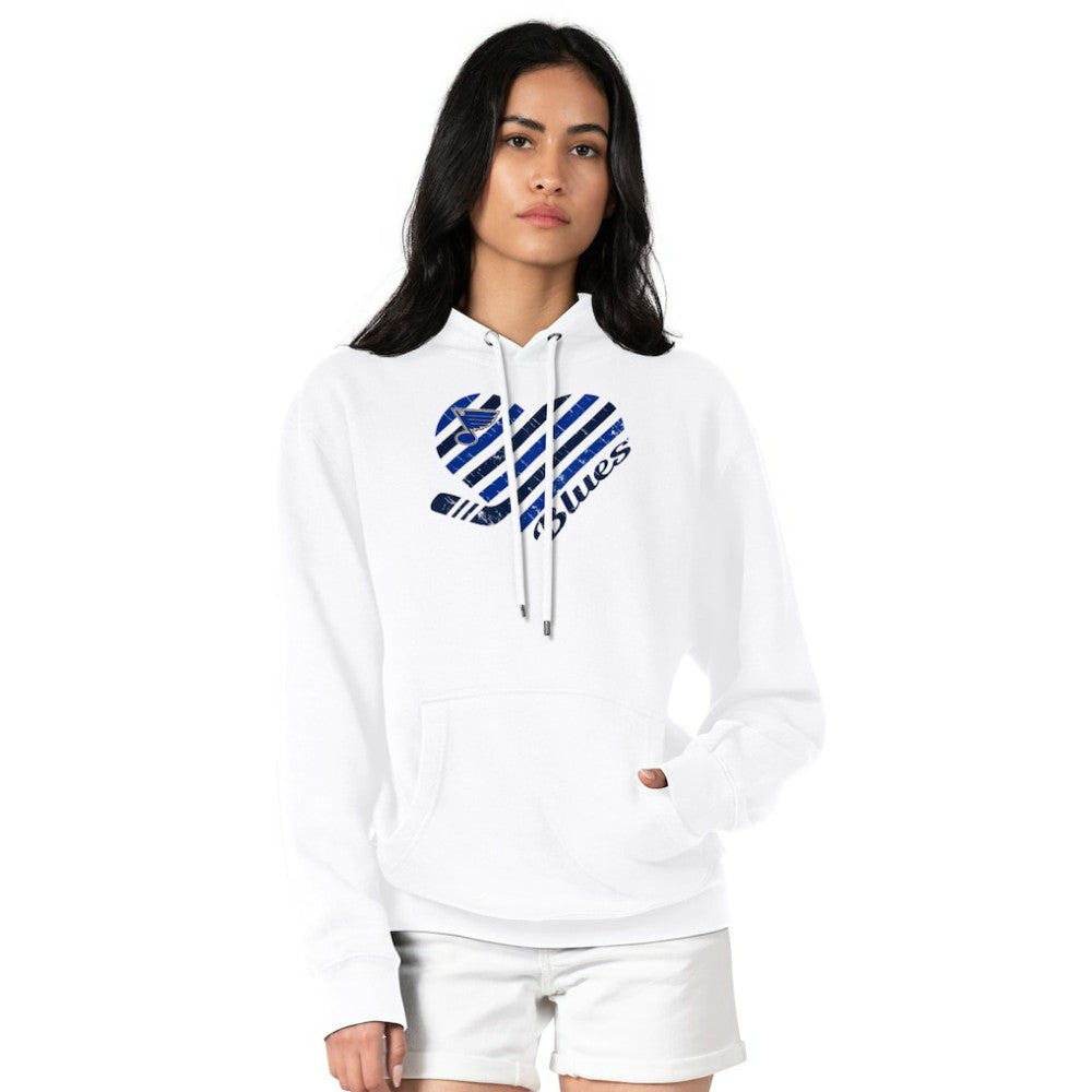 St. Louis Blues G-III 4Her by Carl Banks Women's Heart Pullover Hoodie
