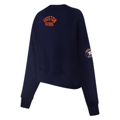 Houston Astros Pro Standard Women's Painted Sky Pullover Sweatshirt - Navy