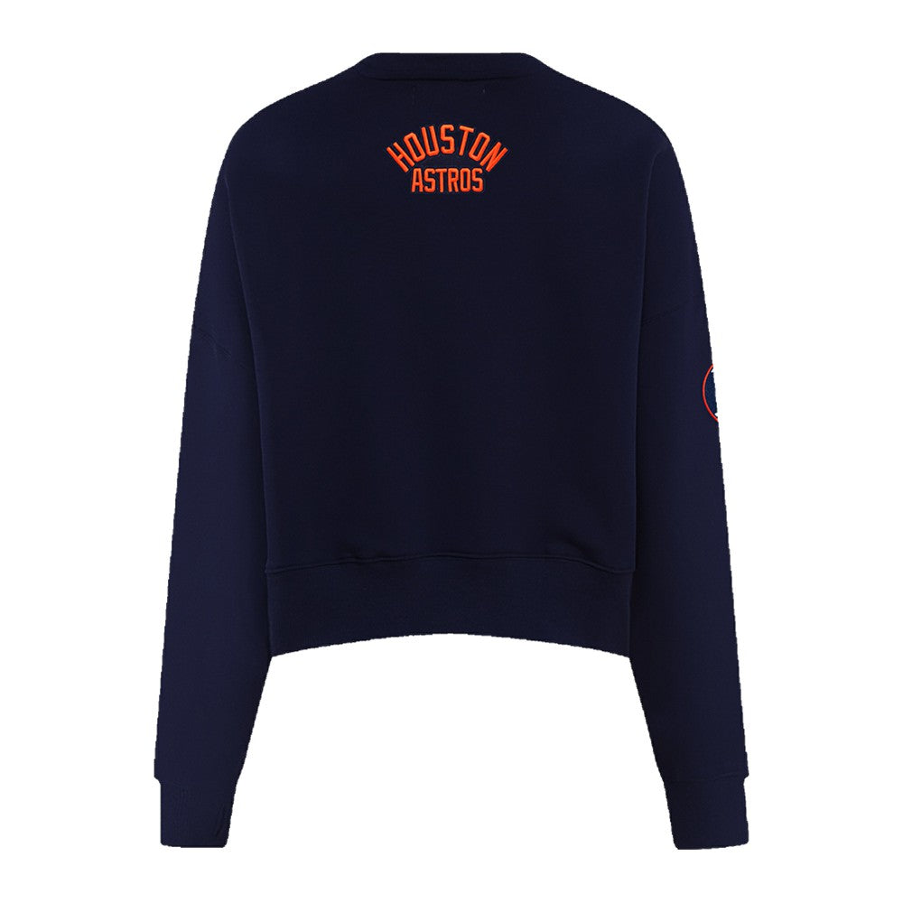 Houston Astros Pro Standard Women's Painted Sky Pullover Sweatshirt - Navy