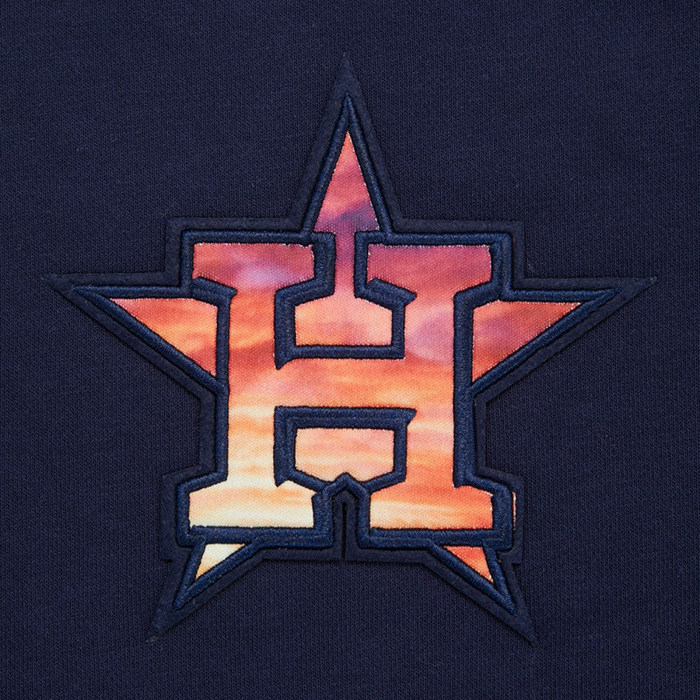 Houston Astros Pro Standard Women's Painted Sky Pullover Sweatshirt - Navy