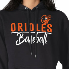 Baltimore Orioles G-III 4Her by Carl Banks Women's Team Fleece Pullover Hoodie - Black