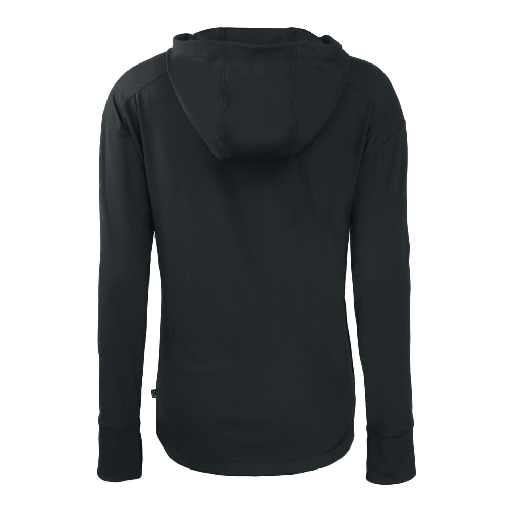 Cincinnati Reds Cutter & Buck Women's Daybreak Eco Recycled Full-Zip Hoodie - Black