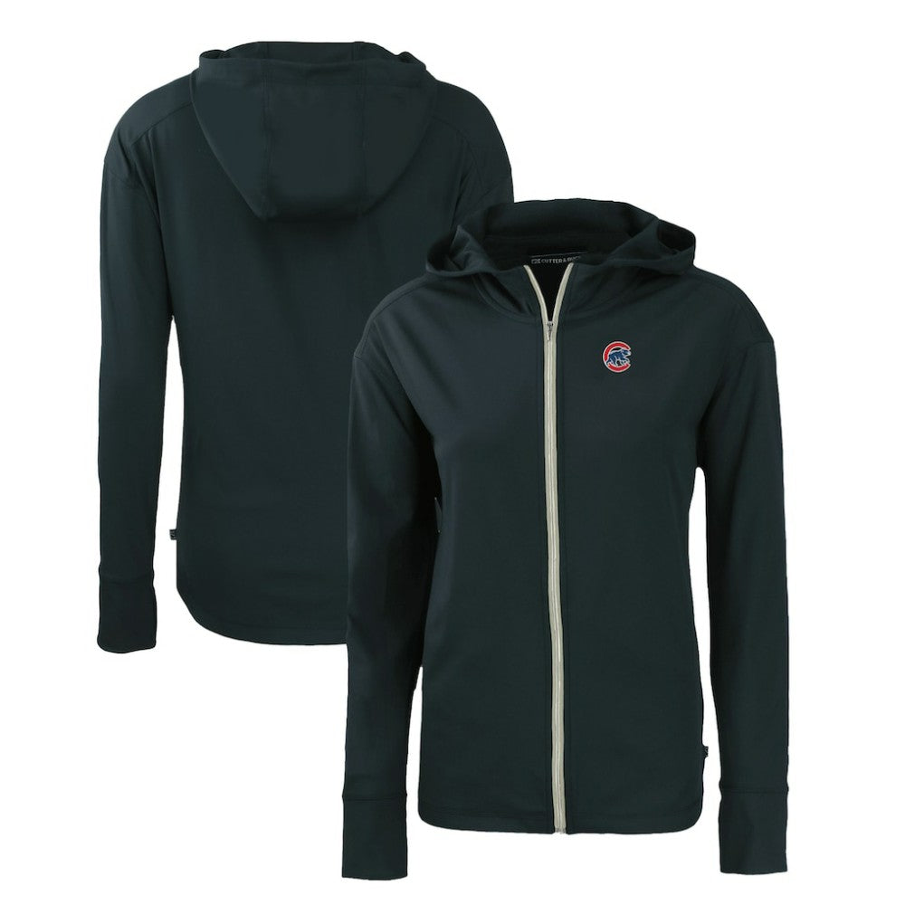 Chicago Cubs Cutter & Buck Women's Daybreak Eco Recycled Full-Zip Hoodie - Navy