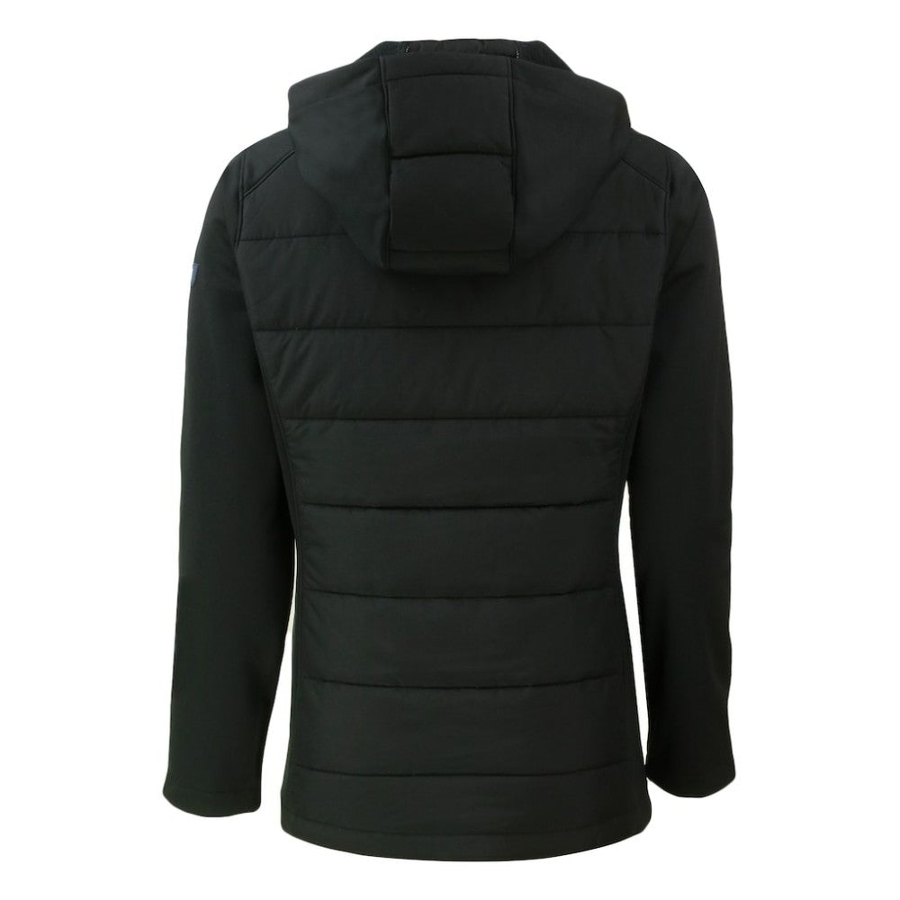 Baltimore Orioles Cutter & Buck Women's Evoke Hybrid Eco Softshell Recycled Full-Zip Hoodie Jacket - Black