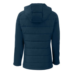 Boston Red Sox Cutter & Buck Women's Evoke Hybrid Eco Softshell Recycled Full-Zip Hoodie Jacket - Navy