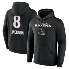NFL Baltimore Ravens Lamar Jackson  Team Wordmark Pullover Hoodie