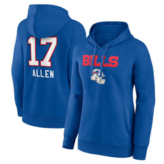 NFL Buffalo Bills Josh Allen  Women's Team Wordmark Pullover Hoodie