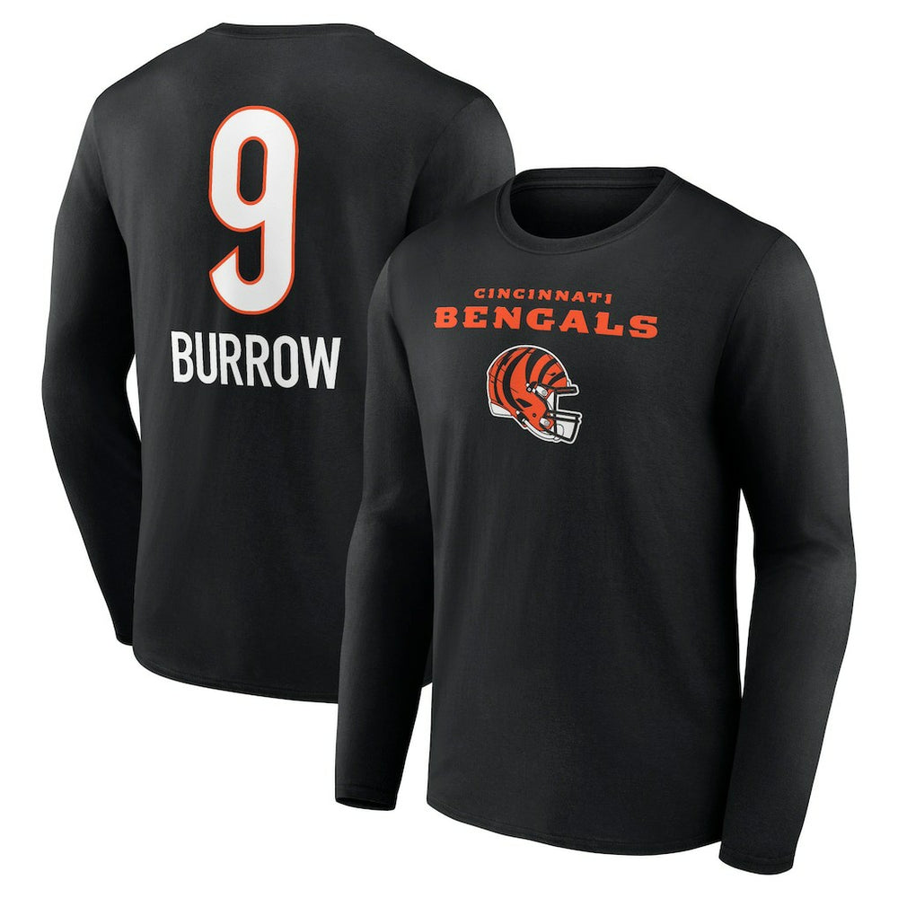 NFL Cincinnati Bengals Joe Burrow  Team Wordmark Long Sleeve T-Shirt
