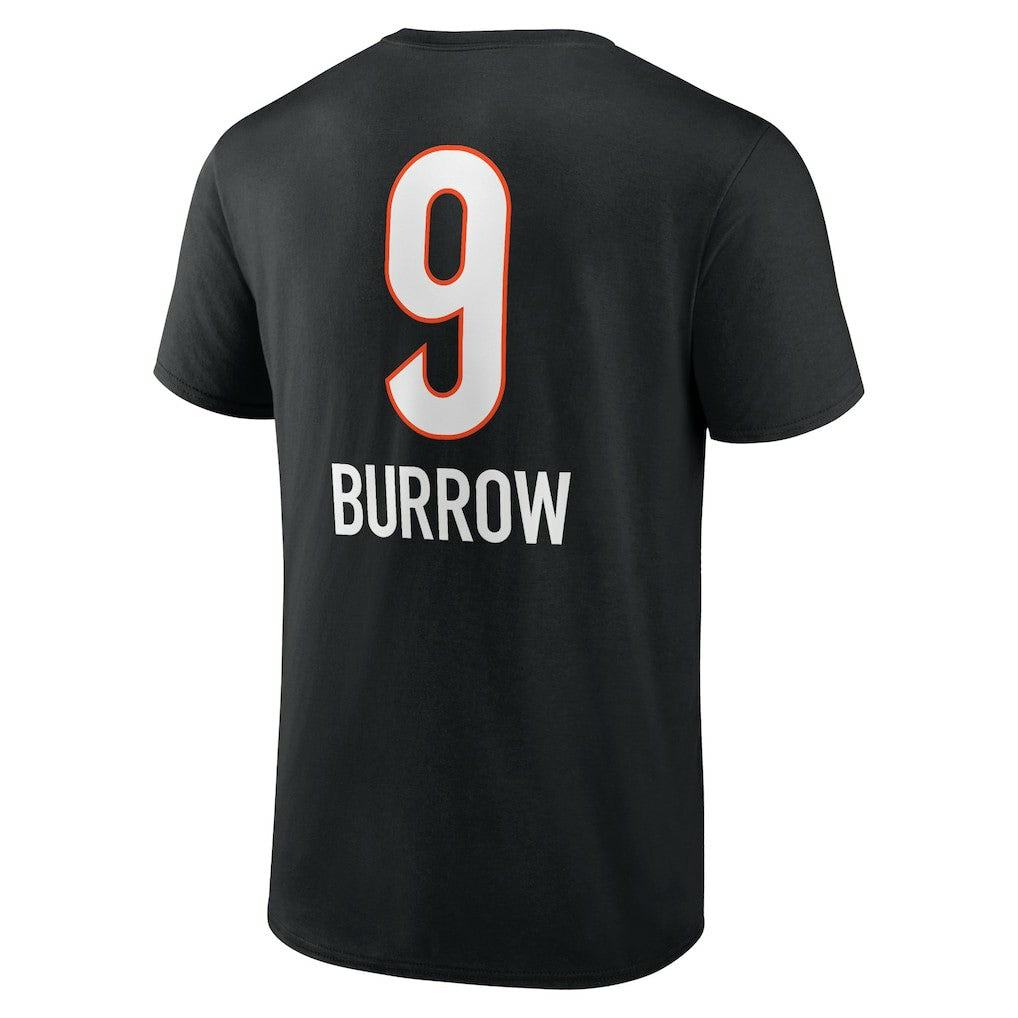 NFL Cincinnati Bengals Joe Burrow  Team Wordmark Name & Number T-Shirt