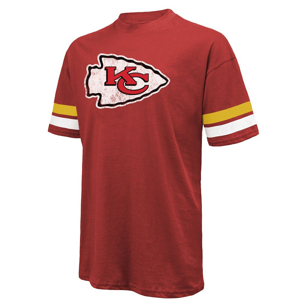 NFL Kansas City Chiefs Patrick Mahomes  Majestic Threads Name & Number Oversize Fit T-Shirt