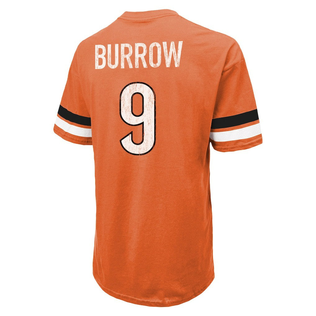 NFL Cincinnati Bengals Joe Burrow  Majestic Threads Name & Number Oversize Fit T-Shirt