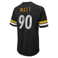 NFL Pittsburgh Steelers T.J. Watt  Majestic Threads Name & Number Oversize Fit T-Shirt