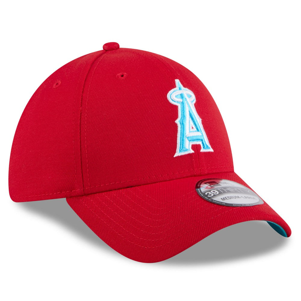 Los Angeles Angels 2024 Father's Day 39THIRTY Flex Hat - Red | New Era