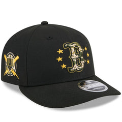 Boston Red Sox 2024 Armed Forces Day Low Profile 9FIFTY Snapback Hat - Black | New Era