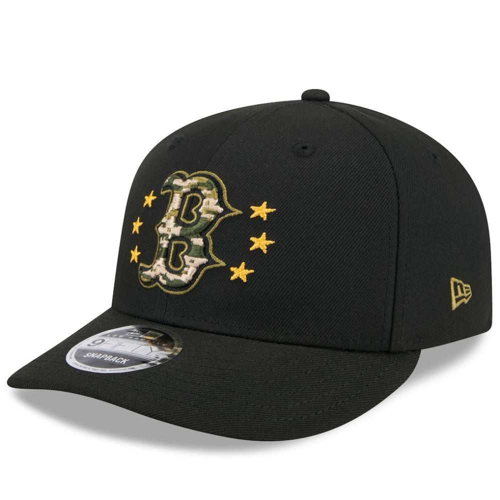 Boston Red Sox 2024 Armed Forces Day Low Profile 9FIFTY Snapback Hat - Black | New Era