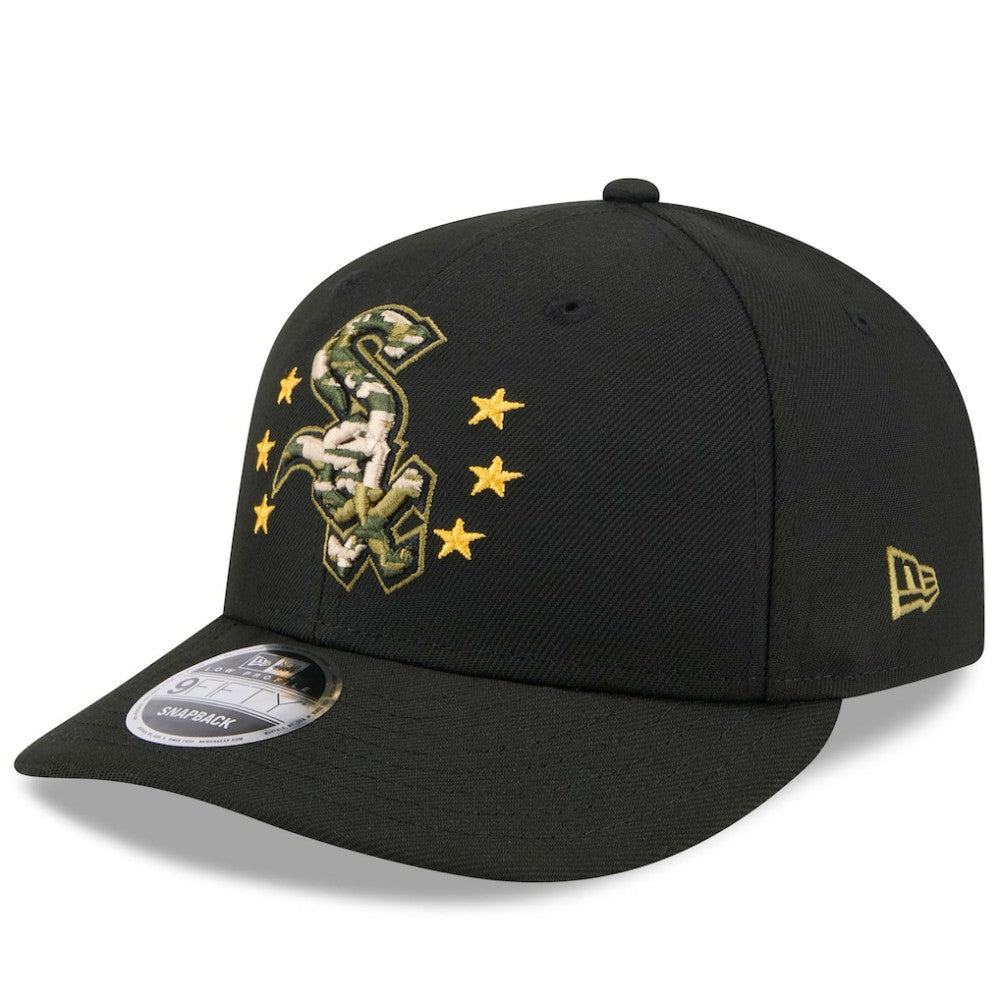 Chicago White Sox 2024 Armed Forces Day Low Profile 9FIFTY Snapback Hat - Black | New Era