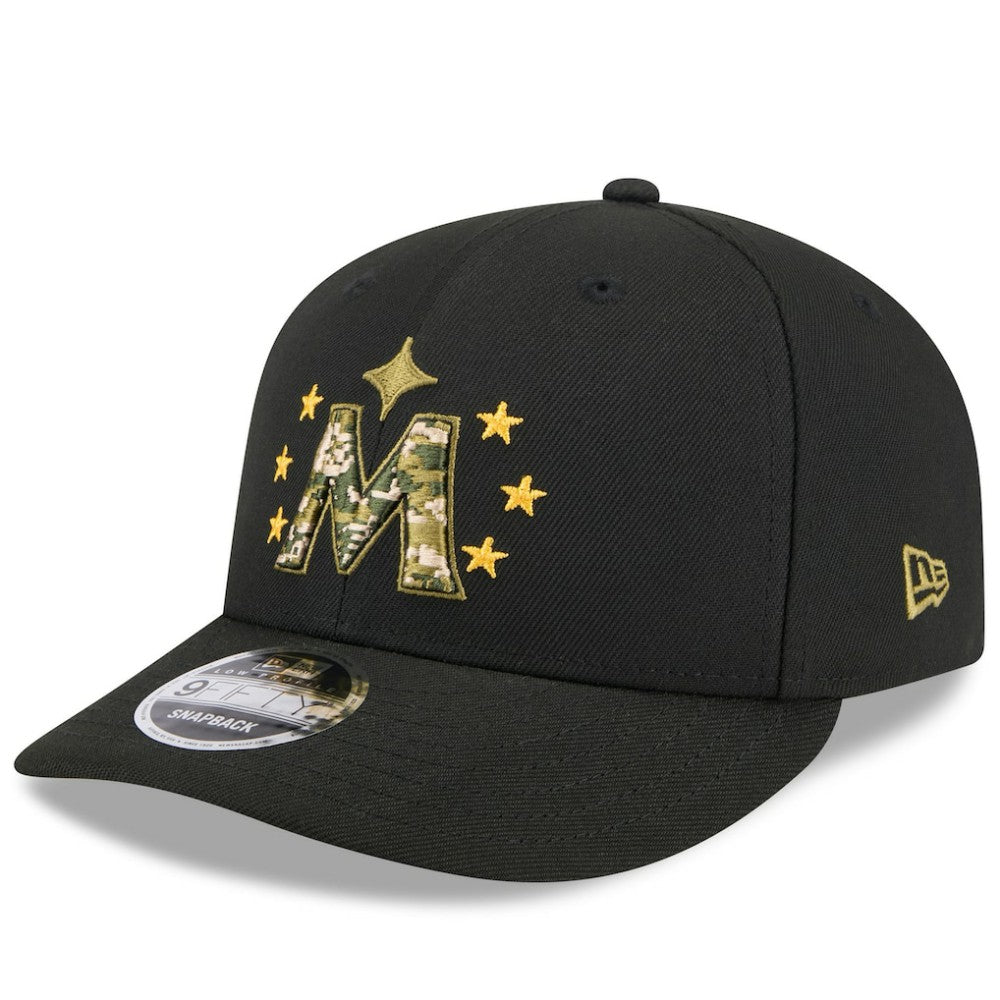 Minnesota Twins 2024 Armed Forces Day Low Profile 9FIFTY Snapback Hat - Black | New Era
