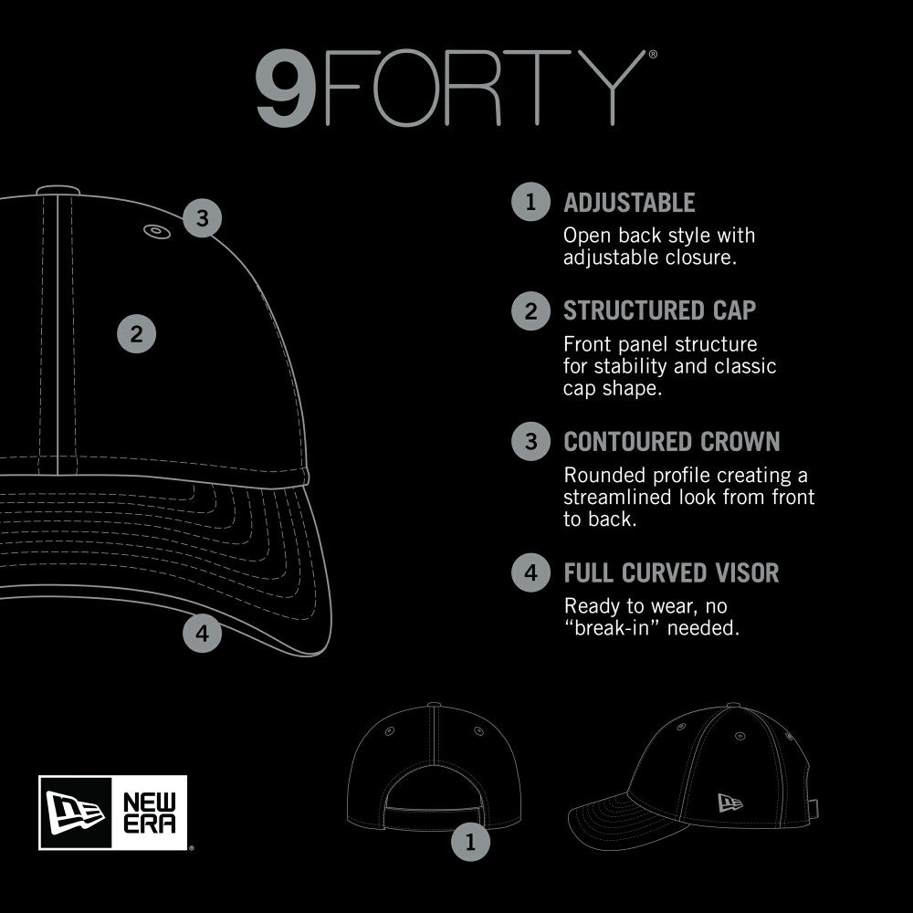 Miami Marlins 2024 Armed Forces Day 9FORTY Adjustable Hat - Black | New Era
