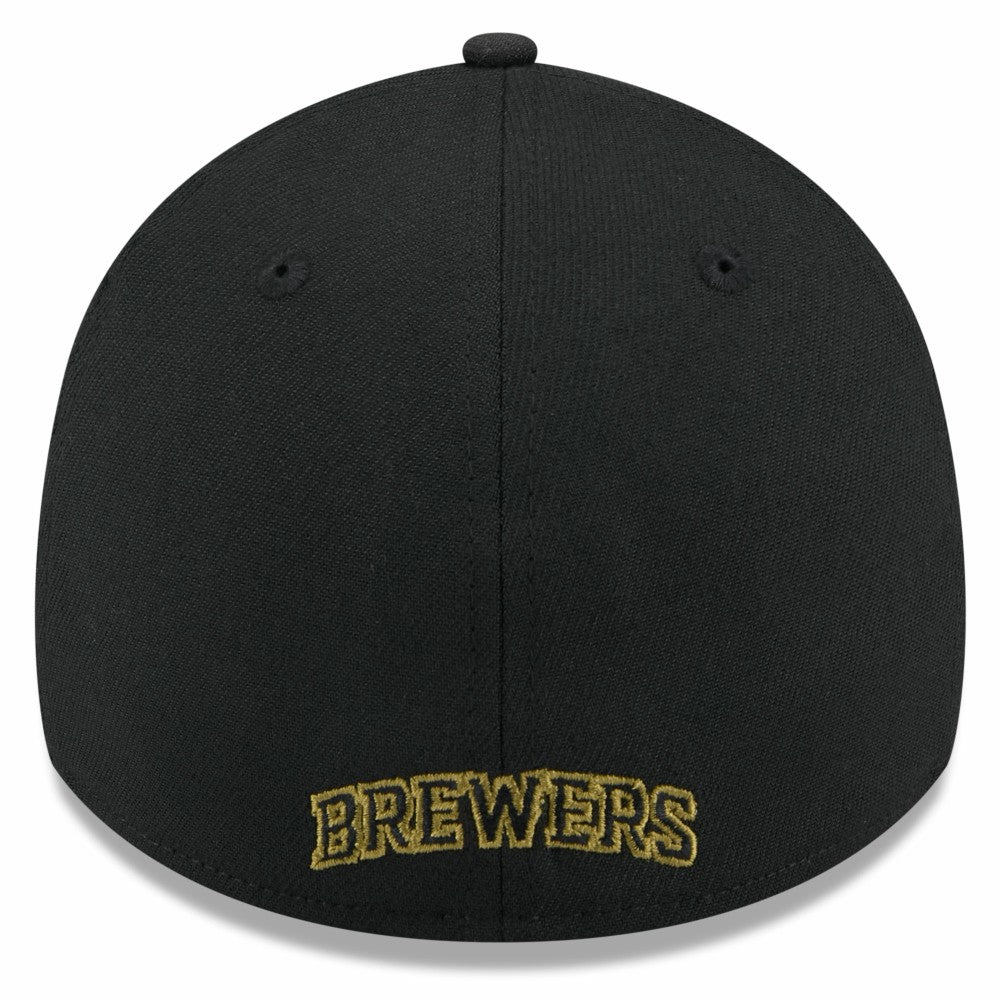 Milwaukee Brewers 2024 Armed Forces Day 39THIRTY Flex Hat - Black | New Era