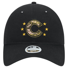 Chicago Cubs Women's 2024 Armed Forces Day 9TWENTY Adjustable Hat - Black | New Era
