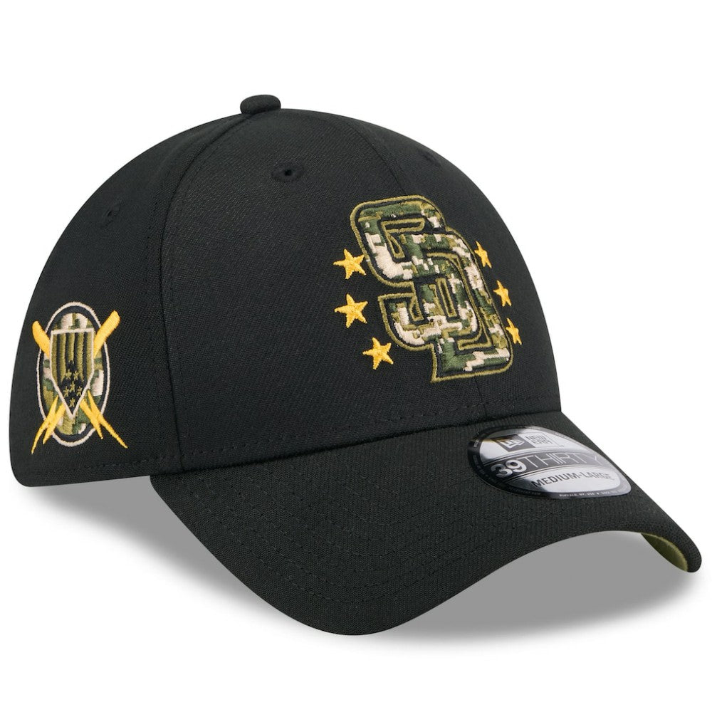 San Diego Padres 2024 Armed Forces Day 39THIRTY Flex Hat - Black | New Era