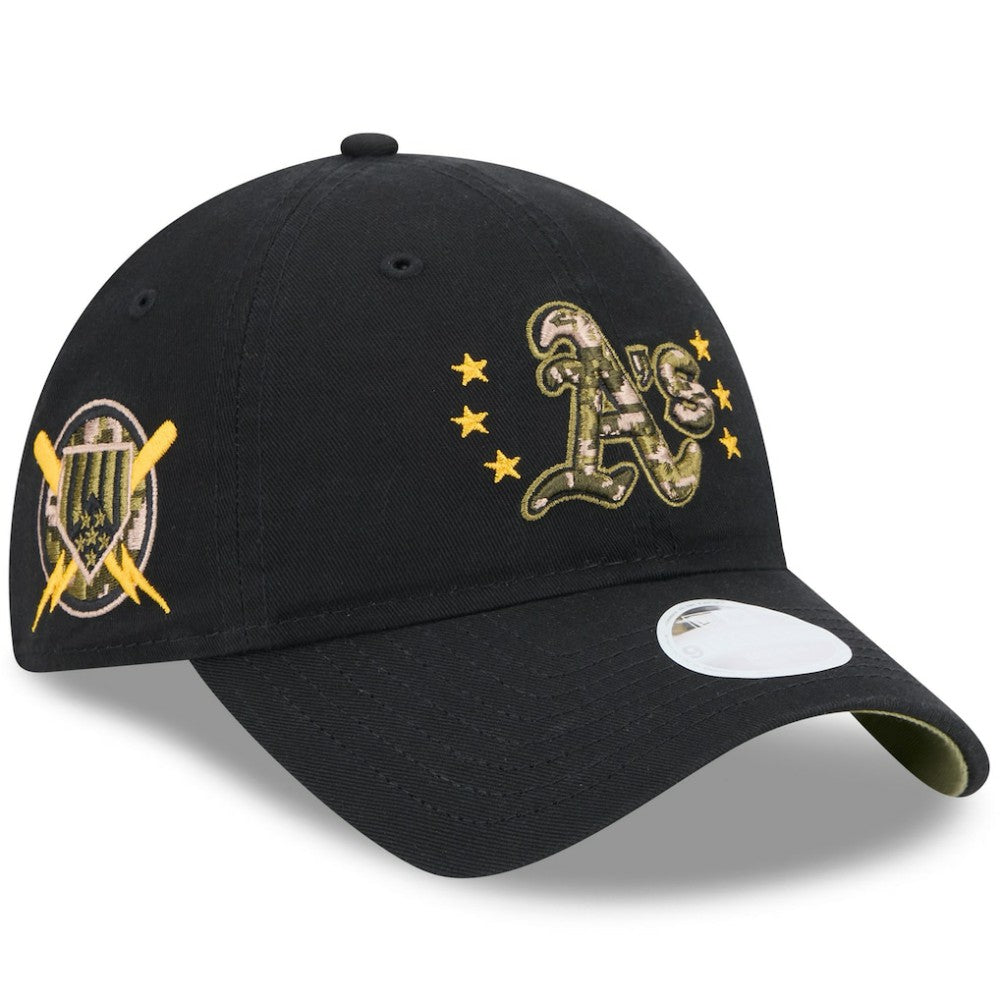 Athletics Women's 2024 Armed Forces Day 9TWENTY Adjustable Hat - Black | New Era
