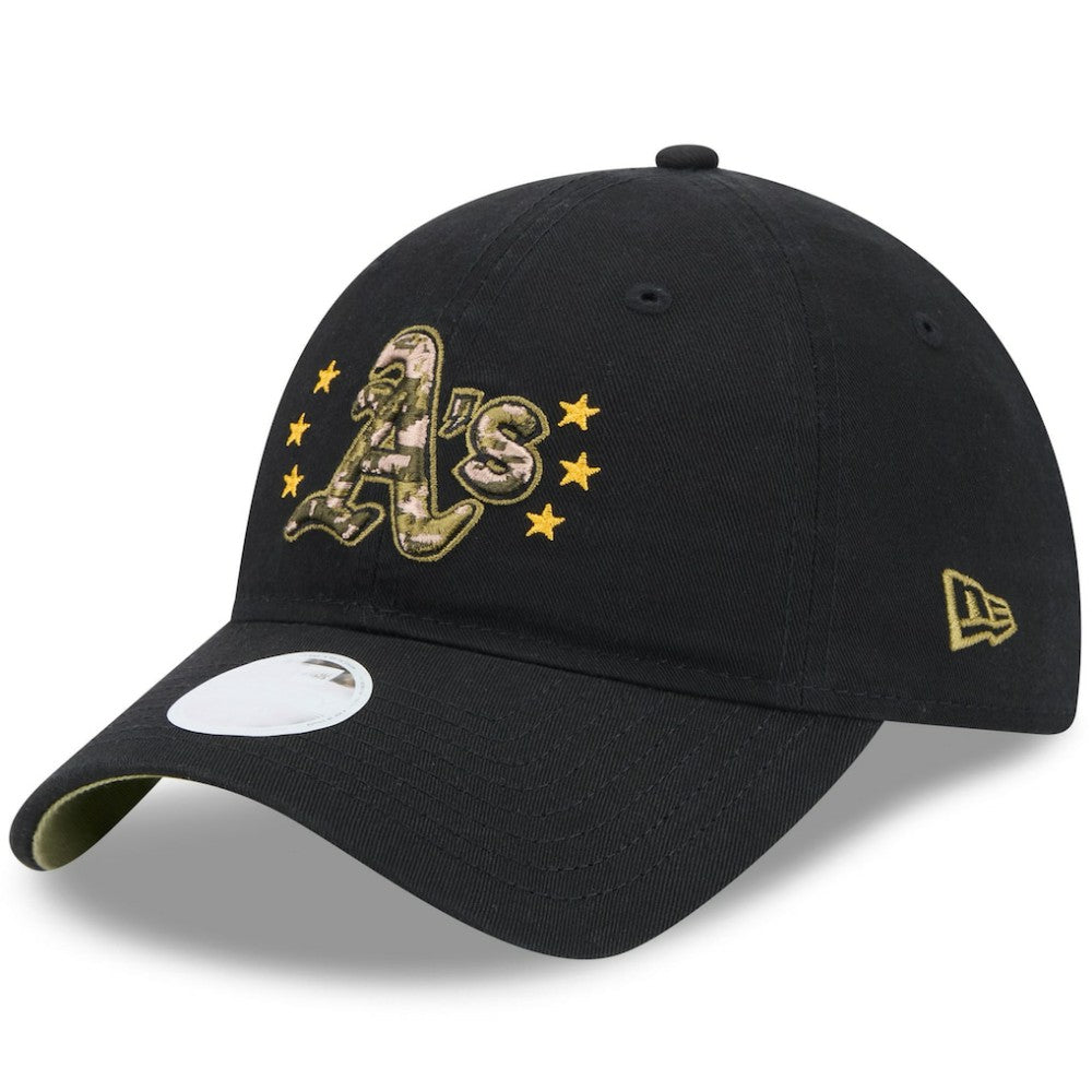 Athletics Women's 2024 Armed Forces Day 9TWENTY Adjustable Hat - Black | New Era