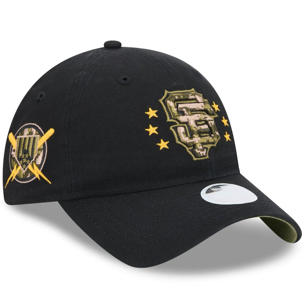 San Francisco Giants Women's 2024 Armed Forces Day 9TWENTY Adjustable Hat - Black | New Era