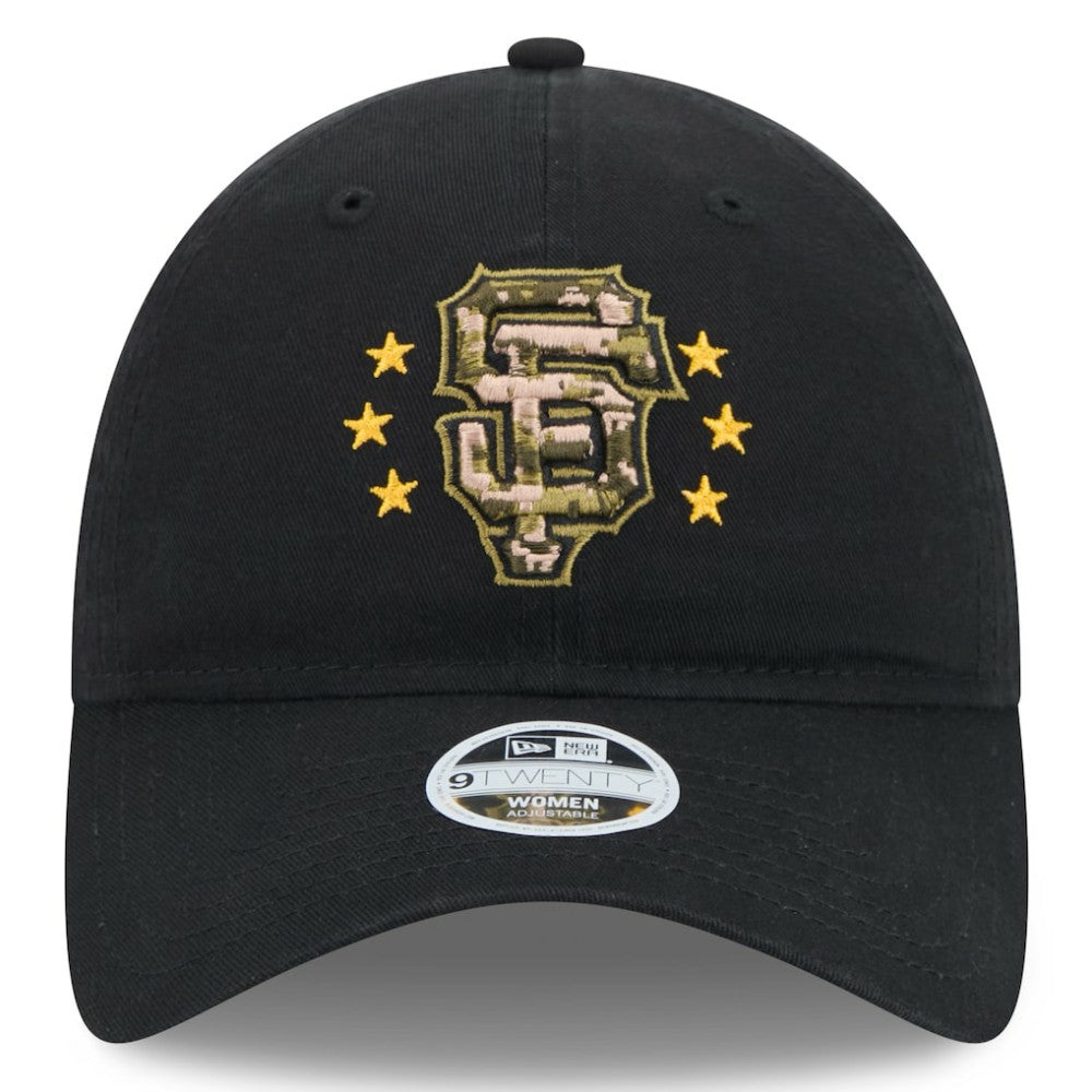 San Francisco Giants Women's 2024 Armed Forces Day 9TWENTY Adjustable Hat - Black | New Era